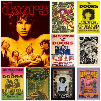 The Doors Singer Плакат Canvas Декоративно изкуство и стенно изкуство Картина Печат Модерна семейна спалня Декор Плакати
