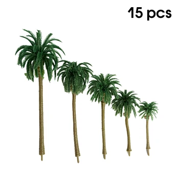 15 броя 1 100 Изкуствено кокосово дърво преносима симулация студент преподаване кухня хол декоративен модел палма