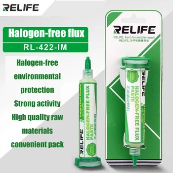 RELIFE RL-422-IM Безоловна халогенна паста за запояване Специален поток за поддръжка Инструменти за запояване Безопасност Опазване на околната среда