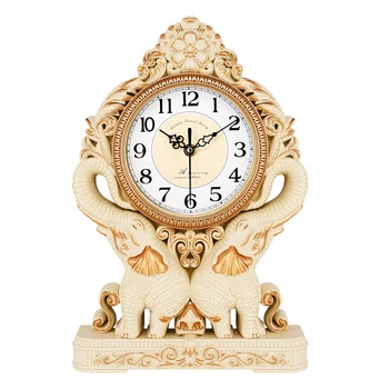 европейски стил творчески часовник за маса Всекидневна Домакински кварцов часовник Вътрешен вход Часы Настольные Малка декорация на часовника
