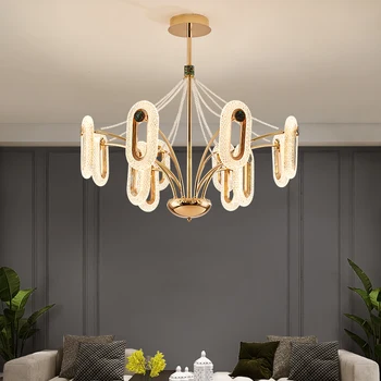 TEMAR Nordic полилей лампа LED осветителни тела модерни творчески пръстени висулка светлини за дома хол трапезария декор