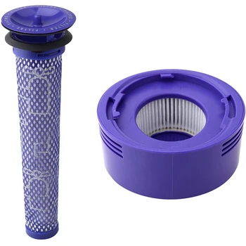 Pre Filter + HEPA Post-Filter Kit for Dyson V7, V8 Cordless Vacuum, Replacement Pre-Filter and Post- Filter