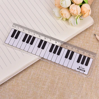 Creative пиано клавиатура владетел 15 см черно и бяло пластмасови прав владетел обучение канцеларски консумативи за измерване