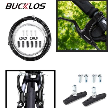 BUCKLOS V-спирачен комплект MTB алуминиева сплав пътен велосипед ултралек черен спирачен лост комплект велосипеди Cruiser лайнер издърпайте диск спирачни комплекти